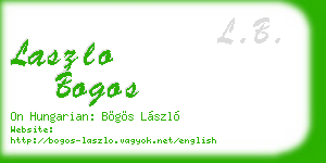 laszlo bogos business card